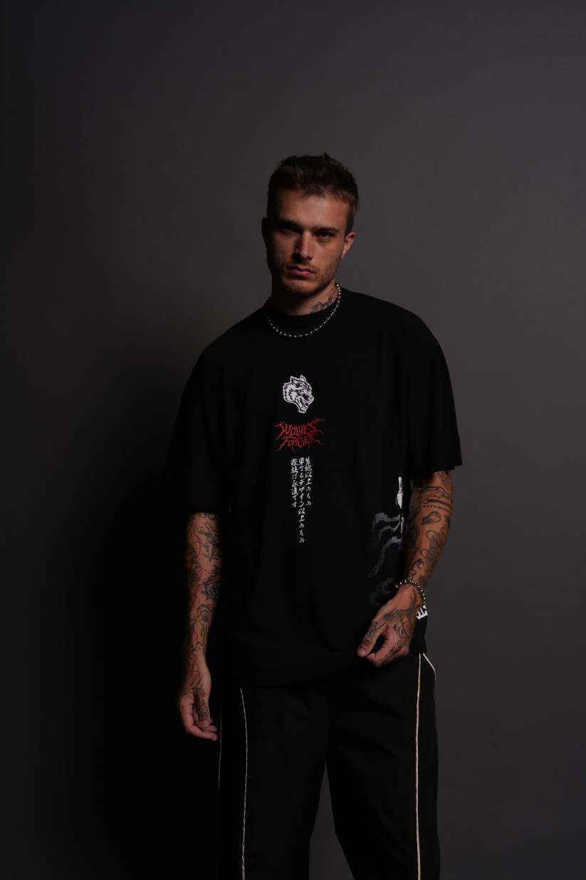 CAMISETA OVERSIZED - KITSUNE SAKURA