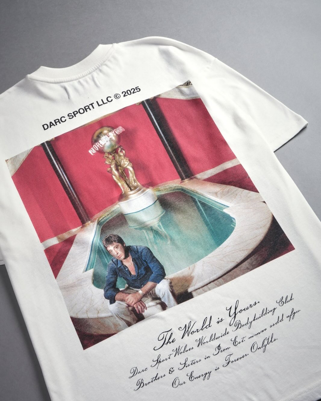 CAMISETA OVERSIZED -  THE WORLD IS YOURS WHITE