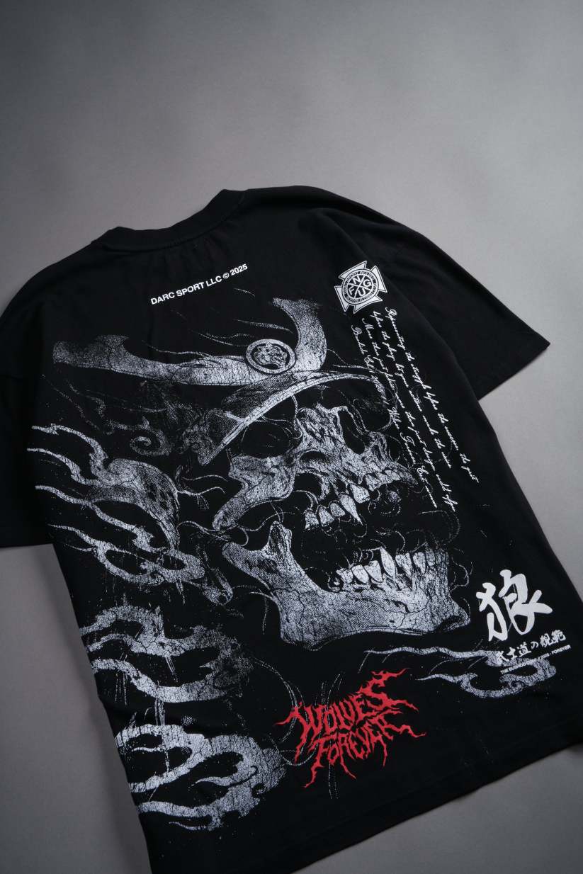 CAMISETA OVERSIZED - SAMURAI SKULL