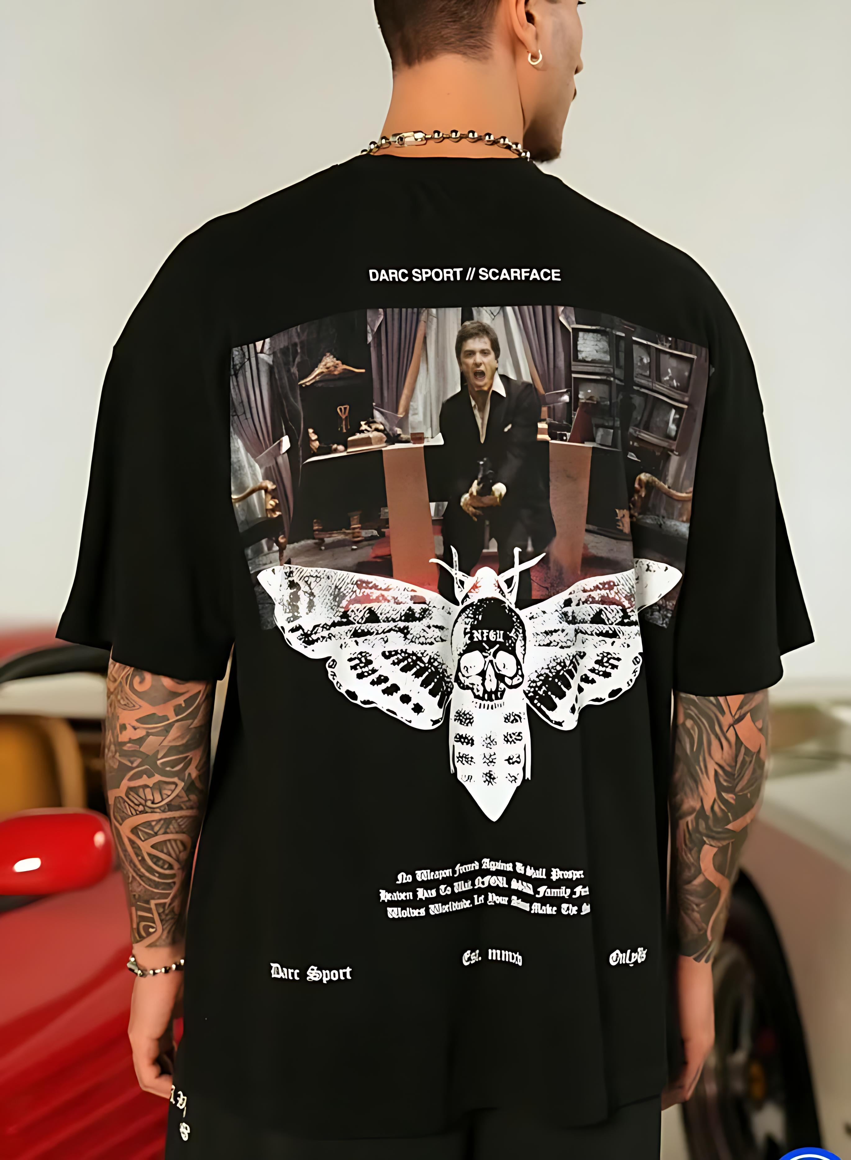 CAMISETA OVERSIZED -  SAY HELLO BLACK