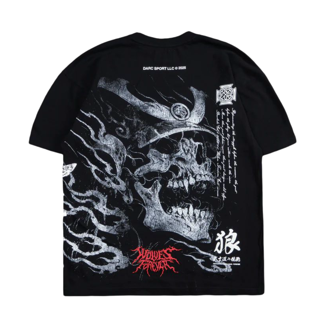 CAMISETA OVERSIZED - SAMURAI SKULL